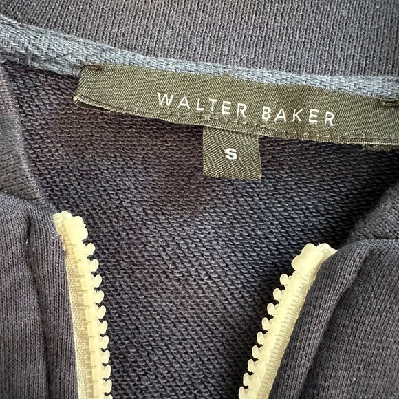 Walter Baker Morrison Varsity Jacket, Long Sleeve, Navy with White, Small - Picture 8 of 10